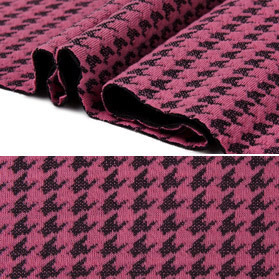 의류원단/다이마루/FW티/PE knit Span 스트레치 선염 houndcheck 후쿠로 패턴/KFW2164